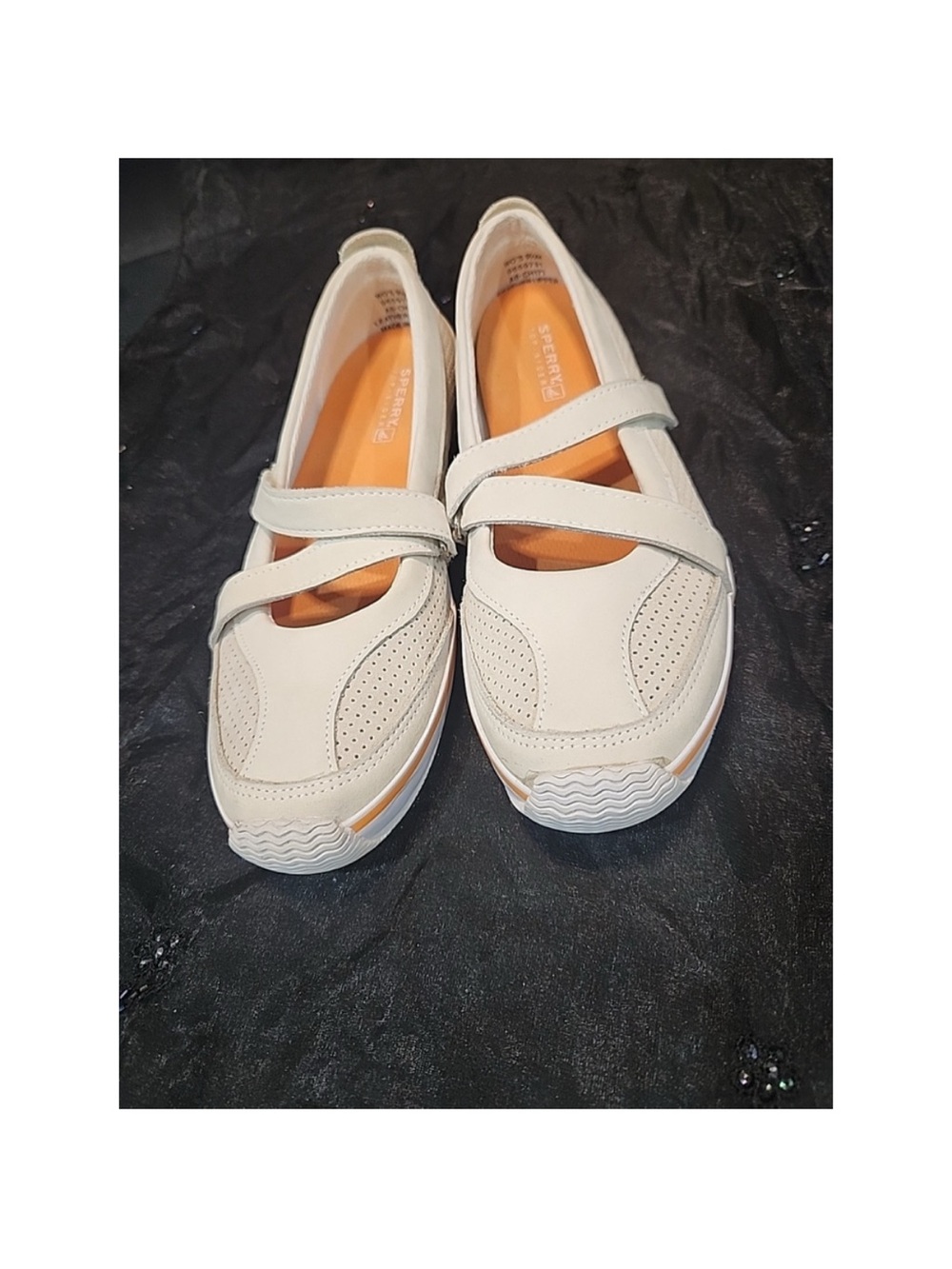 Sperry Top Sider Women's Leather Mary Jane Ballet Flat Boat Shoes - 9.5M